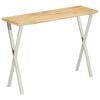 vidaXL Tavolo Consolle Bordi Vivi 105x33x76 cm Legno Massello di Mango