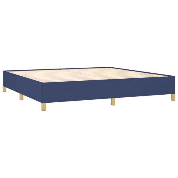 vidaXL Giroletto senza Materasso Blu 200x200 cm in Tessuto