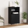 vidaXL Credenza Nero 60 x 36 x 110 cm Legno multistrato