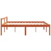 vidaXL Letto per Anziani Marrone Cera 150x200cm Legno Massello di Pino