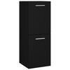 vidaXL Mobile da Bagno Nero 30x30x80 cm in Legno Multistrato