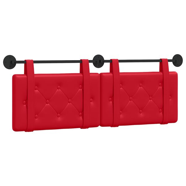 vidaXL Testata appesa Rosso 150 x 55 x 5 cm Pelle Sintetica