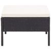 vidaXL Set Divani da Giardino 8 pz con Cuscini in Polyrattan Nero