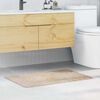 vidaXL Tappetino da bagno antiscivolo Crema 60 x 90 cm PP