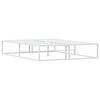 vidaXL Giroletto senza Materasso Bianco 140x200 cm in Metallo