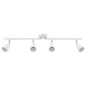 vidaXL Faretto da soffitto Bianco 70 x 12,5 x 10,5 cm Metallo