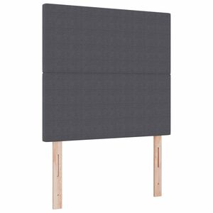 vidaXL Testiera LED con testiera Grigio scuro 80 cm Tessuto in Cords