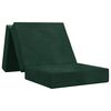 vidaXL Divano Letto Pieghevole 75 x 63 x 45 cm Verde Scuro