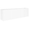 vidaXL Vaso da giardino Bianco 200 x 40 x 60 cm