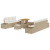vidaXL Set Divano da Giardino 10 pz 9-Numero di posti Beige