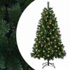 vidaXL Albero di Natale artificiale 120 cm 150 LED Bianco caldo