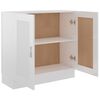 vidaXL Libreria Bianco Lucido 82,5x30,5x80 cm in Legno Multistrato