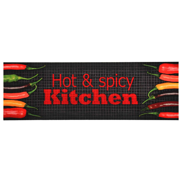 vidaXL Tappetino da Cucina Lavabile Hot & Spicy 60x300 cm