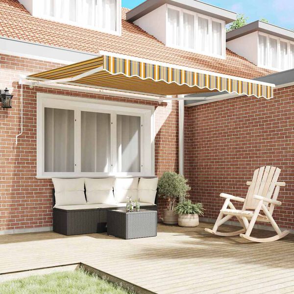 vidaXL Tenda da Sole Multicolore 300 x 250 x 165 cm Poliestere