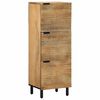 vidaXL Credenza Marrone 40x33x110 cm in Legno Massello di Mango