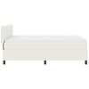 vidaXL Letto a molle Crema e Bianco 203 x 160 x 88 cm