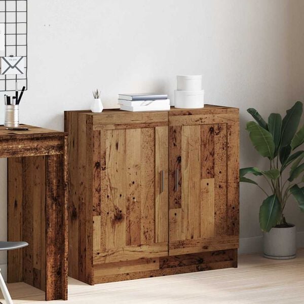 vidaXL Libreria Legno Antico 82,5x30,5x80 cm in Truciolato