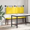 vidaXL Testata appesa Giallo Chiaro 150 x 55 x 5 cm Tessuto in Cords