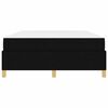 vidaXL Struttura del letto con materasso Nero 140 x 190 cm Tessuto