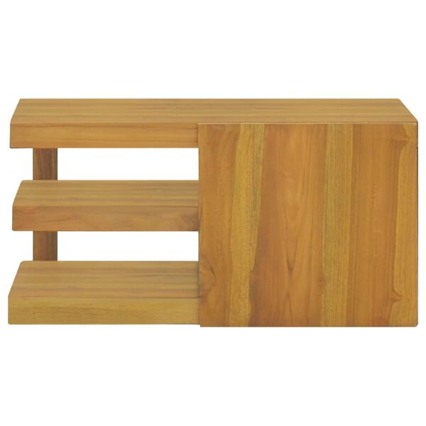 vidaXL Mobile da Bagno a Parete 60x45x30 cm in Legno Massello di Teak