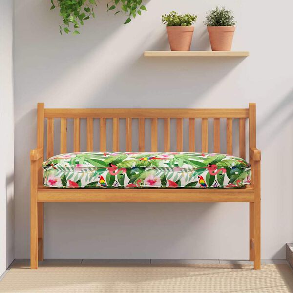 vidaXL Cuscino Floreale Multicolore 120 x 50 x 12 cm Tessuto Oxford