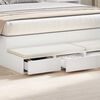 vidaXL Cassetti per letto con cassetto Bianco 150 x 36,5 x 16,5 cm