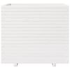 vidaXL Fioriera da Giardino Bianca 80x80x72 cm Legno Massello di Pino