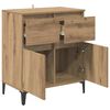 vidaXL Credenza con cassetto Rovere artigianale 60 x 35 x 70 cm