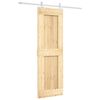 vidaXL Porta Scorrevole con Set Hardware 70x210 cm Legno Massello Pino