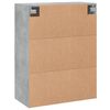 vidaXL Mobile a Parete Grigio Cemento 69,5x34x90 cm Legno Multistrato