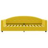 vidaXL Divano Letto con Materasso Giallo 80x200 cm in Velluto