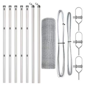 vidaXL Palo della recinzione Argento