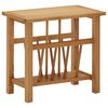 vidaXL Tavolino con Portariviste 45x27x42 cm Massello di Rovere