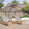 vidaXL Parasol Roma Talpa 286 x 285 x 265 cm Poliestere e Alluminio