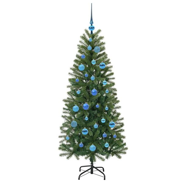 vidaXL Albero di Natale artificiale con 150 LED Verde 150 cm PE e PVC