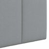 vidaXL Testata appesa Rigato Grigio chiaro 150 x 55 x 5 cm Tessuto