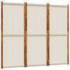 vidaXL Divisorio a 3 Pannelli Grigio Chiaro 210x180 cm
