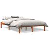 vidaXL Letto senza Materasso Marrone Cera 135x190 cm in Legno di Pino