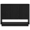 vidaXL Credenza Rovere Nero 97 x 29 x 75 cm Legno multistrato