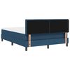 vidaXL Letto a molle con materasso Blu 160 x 200 cm Tessuto