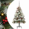 vidaXL Albero di Natale artificiale Verde e bianco 150 cm