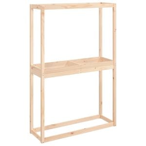 vidaXL Portapneumatici 120x40x180 cm in Legno Massello di Pino