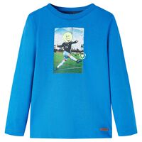 Maglietta da Bambino Maniche Lunghe Blu Cobalto 92