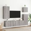 vidaXL Mobile TV Parete Grigio Sonoma 40,5x30x90 cm Legno Multistrato
