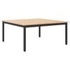vidaXL Tavolino da salotto Naturale 100 x 100 x 45 cm Pino massello