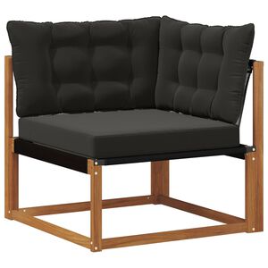 vidaXL Divano Angolare da Esterno Legno di Acacia Massello Naturale