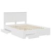 vidaXL Struttura del letto Bianco 140 x 190 cm Legno multistrato