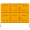 vidaXL Credenza Giallo Senape 100,5x39x79 cm in Acciaio