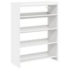 vidaXL Scarpiera Bianca 60x25x81 cm in Legno Multistrato
