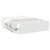 vidaXL Giroletto con Cassetti Bianco 120x190 cm in Legno Multistrato